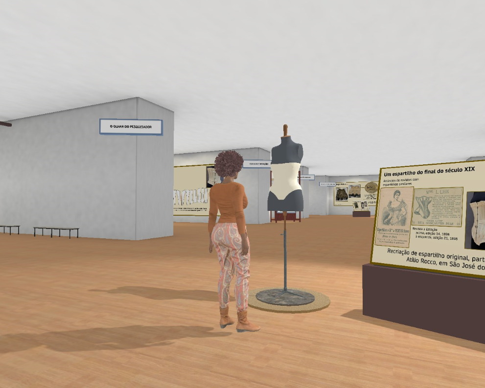 Exposição sobre espartilhos - USP